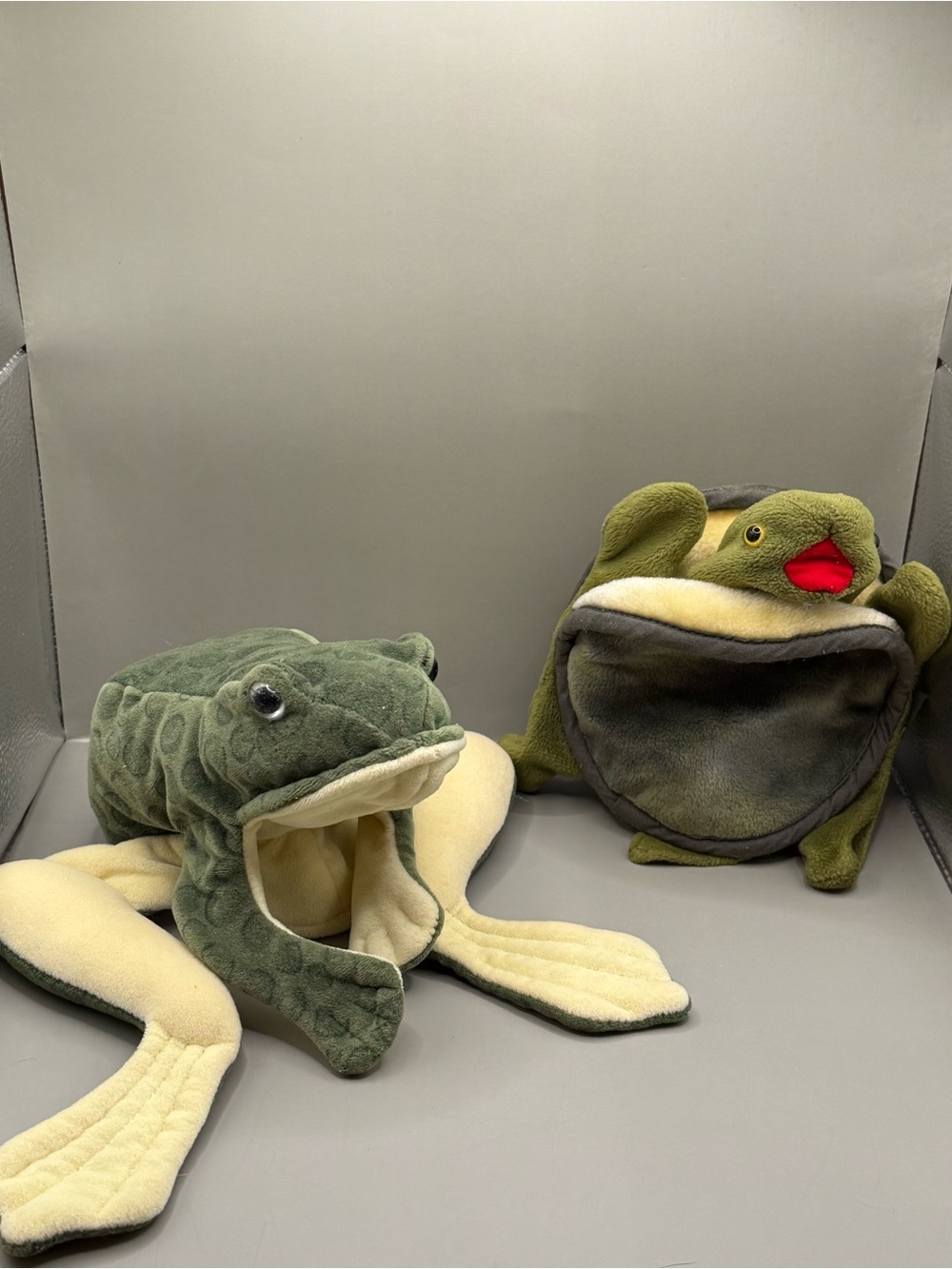 Folkmanis Frog Puppet Turtle Puppet Plush Lot Stuffed Animal Learning Toys